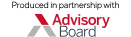 Produced in Partnership with Advisory Board logo.